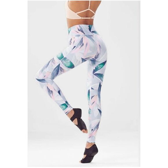 Fabletics Floral Define Power Hold High-Waisted Athleticwear Yoga Leggings S - Picture 3 of 4